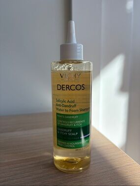 Vichy Dercos Salicylic Acid Anti-Dandruff Water to Foam Shampoo - Yellow/Green